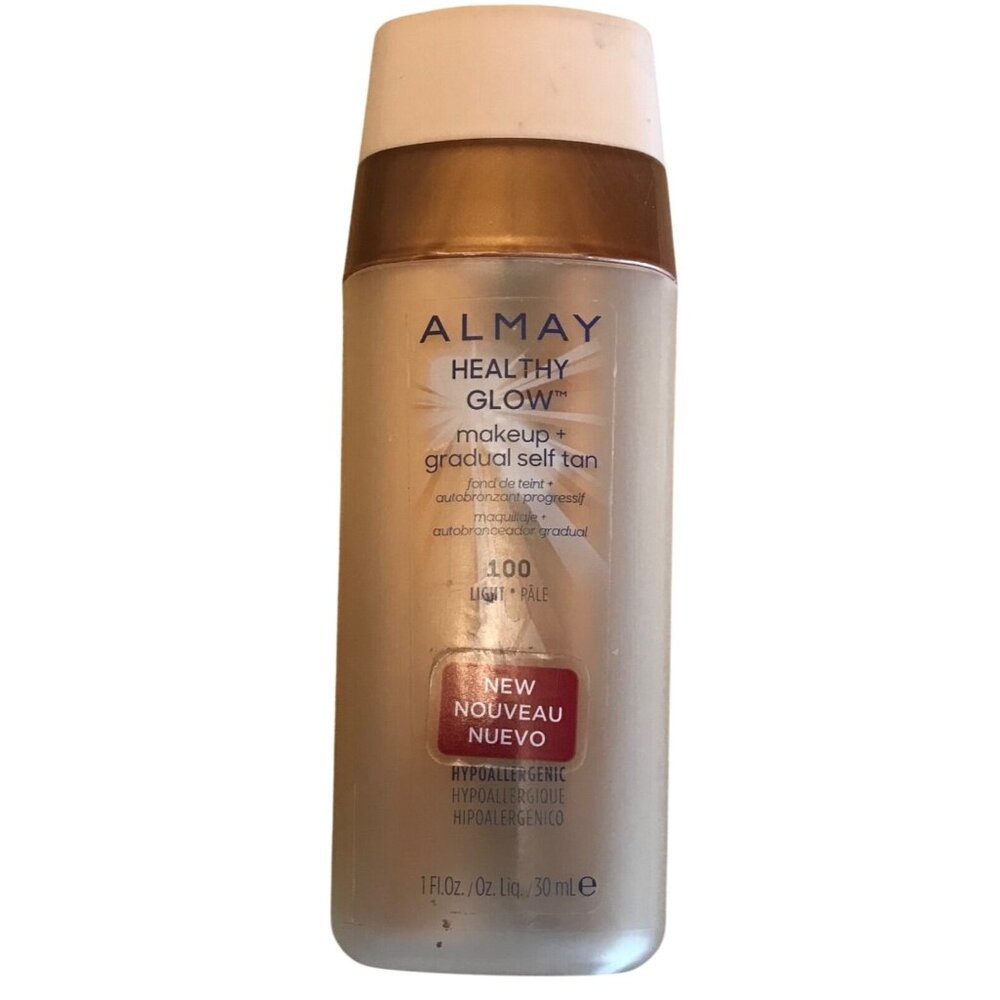Almay Healthy Glow Makeup + Gradual Self Tan Light/Pale 100  Hypoallergenic